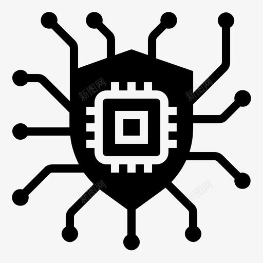 安全技术中断可靠图标svg_新图网 https://ixintu.com 中断 可靠 安全 技术