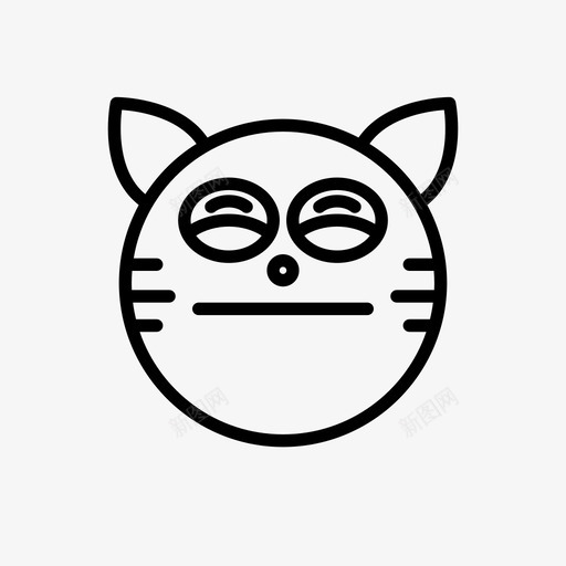 老虎动物猫图标svg_新图网 https://ixintu.com 1行 动物 老虎 表情