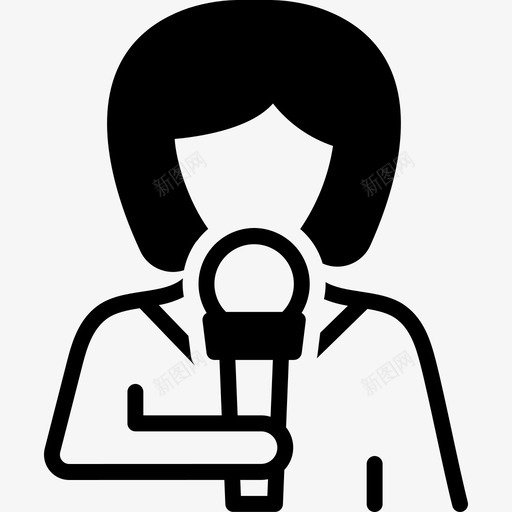记者通讯员公关图标svg_新图网 https://ixintu.com 公关 格曼 记者 通讯员