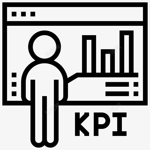 Kpi业务招聘6线性图标svg_新图网 https://ixintu.com Kpi 业务 招聘 线性