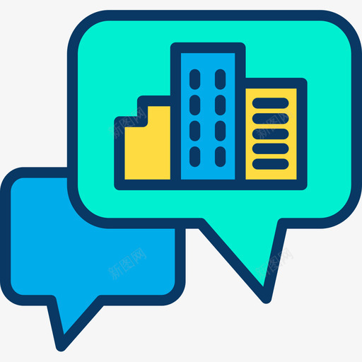Chat155酒店线性颜色图标svg_新图网 https://ixintu.com Chat 线性 酒店 颜色