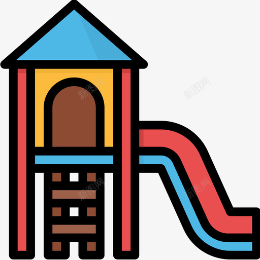 游乐场32号游乐场线性颜色图标svg_新图网 https://ixintu.com 32号 游乐场 线性 颜色