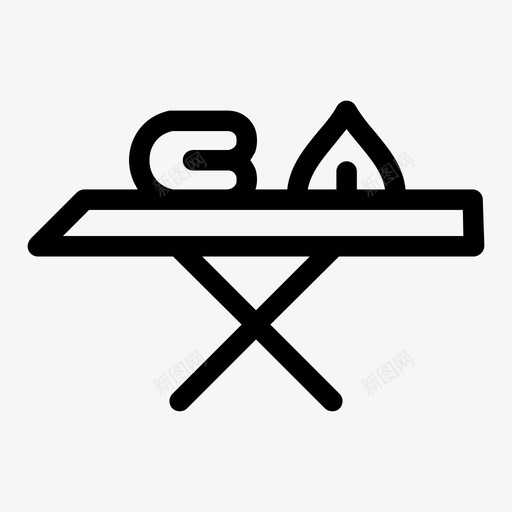 采购产品铁桌子铁桌子电子图标svg_新图网 https://ixintu.com 产品 器具 家具 家庭 工具 桌子 熨烫 电子 采购