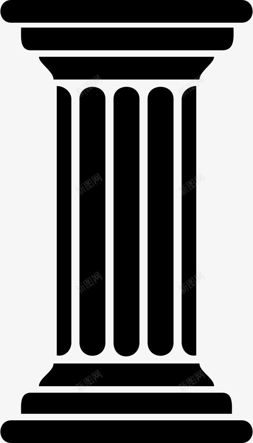 立柱要素基础图标svg_新图网 https://ixintu.com 判断 基础 立柱 要素