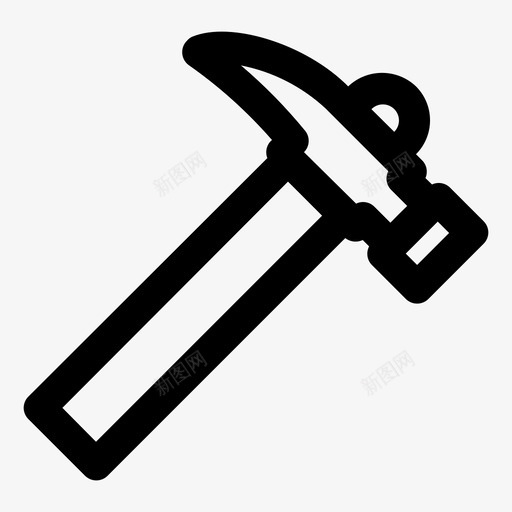 锤子买家电子商务图标svg_新图网 https://ixintu.com 买家 卖家 圆通 店铺 电子商务 锤子