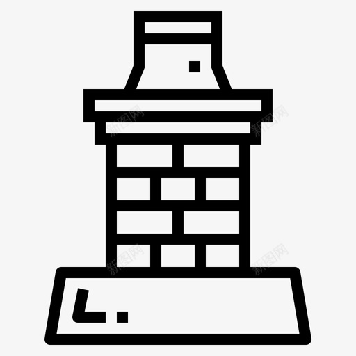 烟囱圣诞321直线型图标svg_新图网 https://ixintu.com 圣诞 烟囱 直线 线型