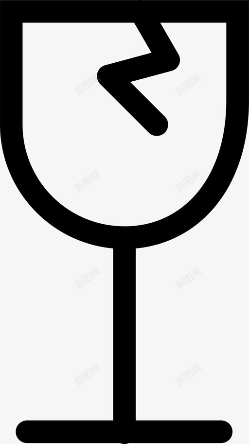碎玻璃交货易碎图标svg_新图网 https://ixintu.com 交货 易碎 物流 玻璃
