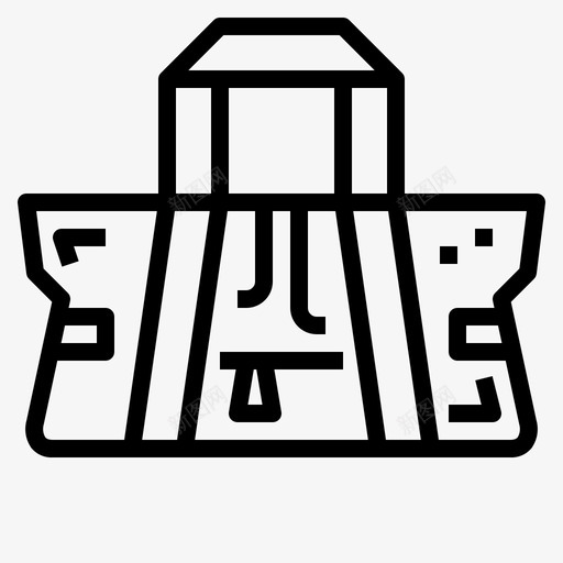 运动包行李包健身房图标svg_新图网 https://ixintu.com 健身房 包行李 包运动 图标 篮球 行李 运动