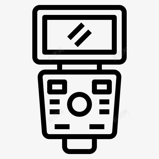 闪光灯摄影99线性图标svg_新图网 https://ixintu.com 摄影 线性 闪光灯