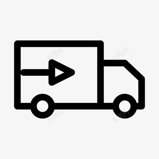 快车送货营销图标svg_新图网 https://ixintu.com 快车 概述 用户界面 营销 送货 面包车