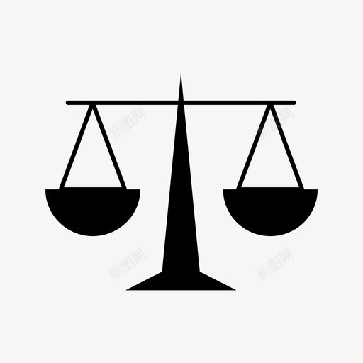 平衡正义法律图标svg_新图网 https://ixintu.com 图标 字形 平衡 正义 比例 法律