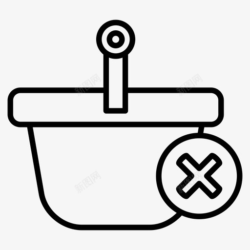 购物篮购买移除图标svg_新图网 https://ixintu.com 移除 购买 购物 购物篮
