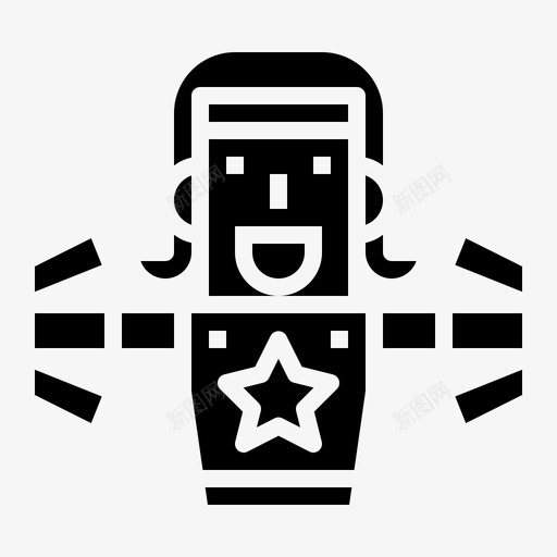 啦啦队人女图标svg_新图网 https://ixintu.com 啦啦队 图标 实心 篮球