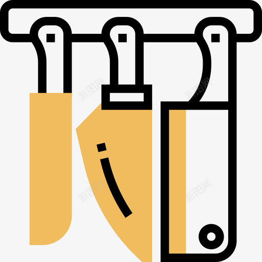 切割厨房工具30黄色阴影图标svg_新图网 https://ixintu.com 切割 厨房 工具 阴影 黄色