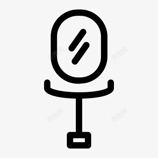 镜子家具玻璃图标svg_新图网 https://ixintu.com 家具 玻璃 镜子