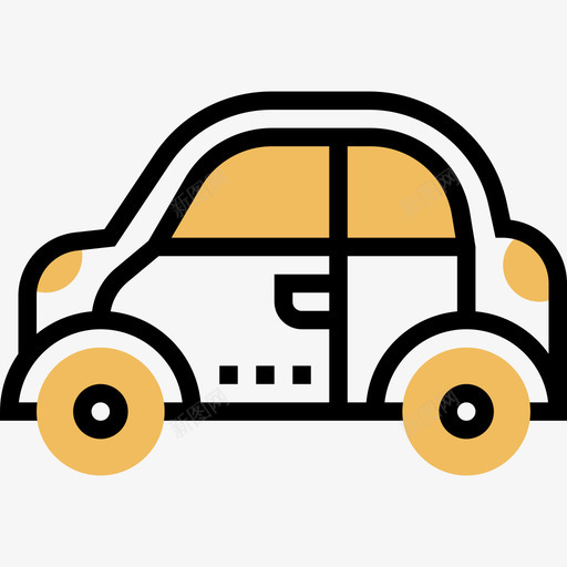 汽车运输车2黄影图标svg_新图网 https://ixintu.com 汽车 运输车 黄影