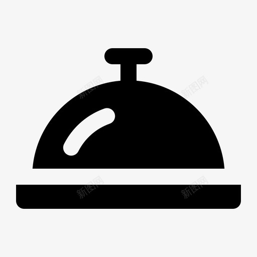 托盘cloche烹饪图标svg_新图网 https://ixintu.com 厨房 字形 工具 托盘 烹饪