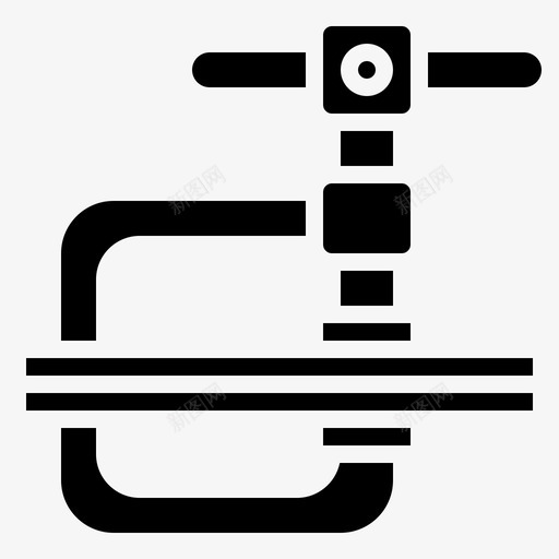 夹具施工工具18字形图标svg_新图网 https://ixintu.com 夹具 字形 工具 施工
