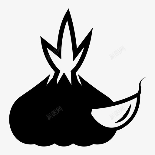 大蒜美食大蒜丁香大蒜绘画图标svg_新图网 https://ixintu.com 丁香 图标 图片 大蒜 绘画 美食