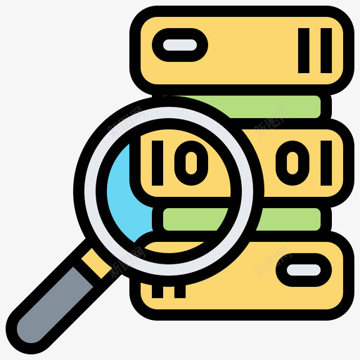 代码数据管理6线颜色图标svg_新图网 https://ixintu.com 代码 数据管理 颜色
