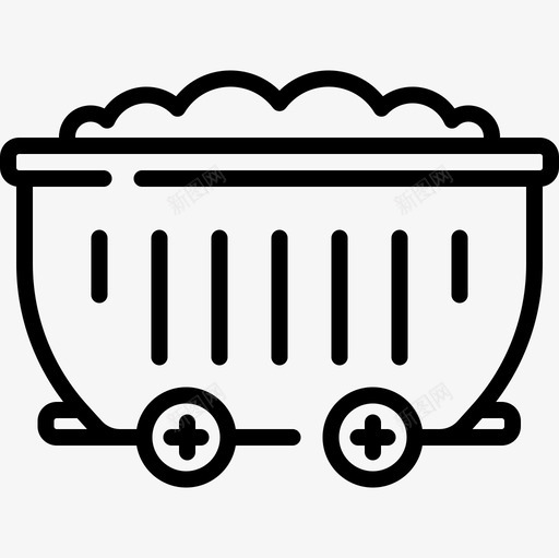 货车物流75直线图标svg_新图网 https://ixintu.com 物流 直线 货车