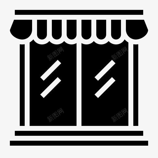 商店顾问公寓图标svg_新图网 https://ixintu.com 公寓 商店 坚实 快乐 房地产 指导 未来 顾问