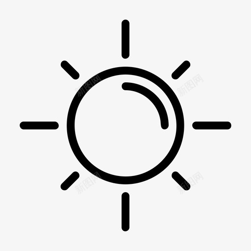 太阳白天阳光图标svg_新图网 https://ixintu.com 夏天 夏季 太阳 热带 白天 阳光