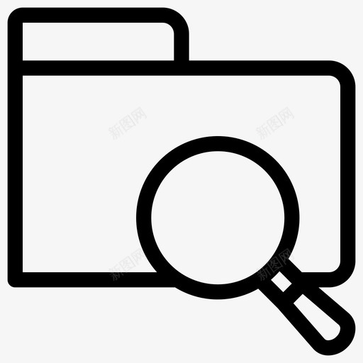搜索数据文件查找图标svg_新图网 https://ixintu.com 业务 搜索 数据 文件 文件夹 查找