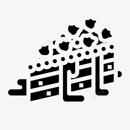 面包屑烘焙派图标svg_新图网 https://ixintu.com 固体 大黄 烘焙 草莓 面包