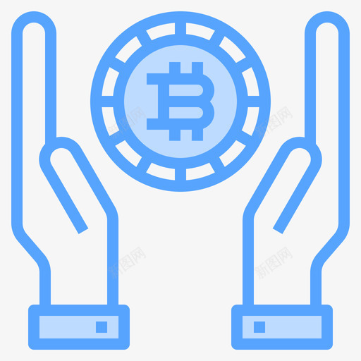 保护比特币141蓝色图标svg_新图网 https://ixintu.com 保护 比特 蓝色