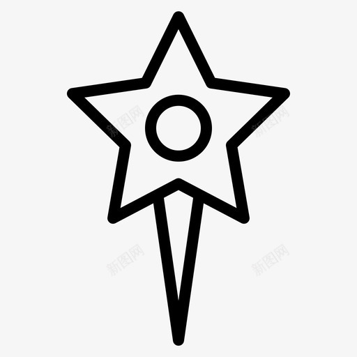 星号导航地图1直线图标svg_新图网 https://ixintu.com 地图 导航 星号 直线