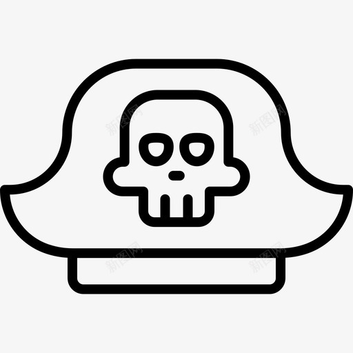 海盗帽海盗20直系图标svg_新图网 https://ixintu.com 海盗 直系