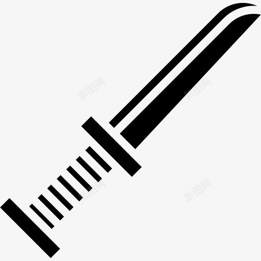 刀武器10实心图标svg_新图网 https://ixintu.com 实心 武器