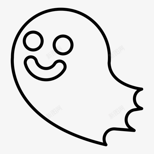 鬼魂万圣节灵魂图标svg_新图网 https://ixintu.com 万圣节 灵魂 鬼魂