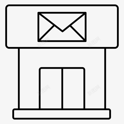 邮箱卡片信封图标svg_新图网 https://ixintu.com 信封 信息 卡片 物流配送 邮件 邮箱