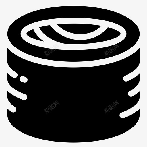 寿司日本食品maki图标svg_新图网 https://ixintu.com 卷生 填充 寿司 日本 食品 食物 鱼片
