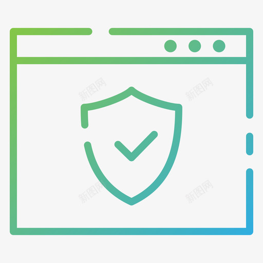 网络安全seo142渐变图标svg_新图网 https://ixintu.com seo 渐变 网络安全