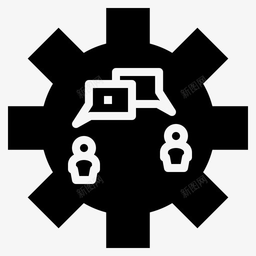 沟通联系商业图标svg_新图网 https://ixintu.com 交通 传输 商业 思想 沟通 符号 联系