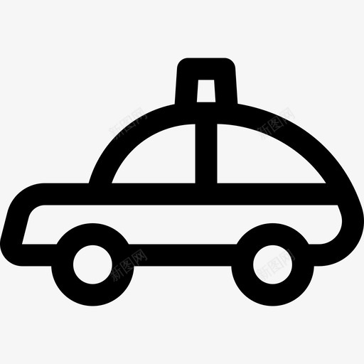 出租车公共交通4直达图标svg_新图网 https://ixintu.com 交通 公共 出租车 直达