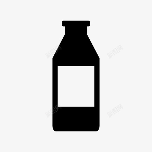 牛奶饮料甜点图标svg_新图网 https://ixintu.com 天然 牛奶 甜味 甜点 饮料