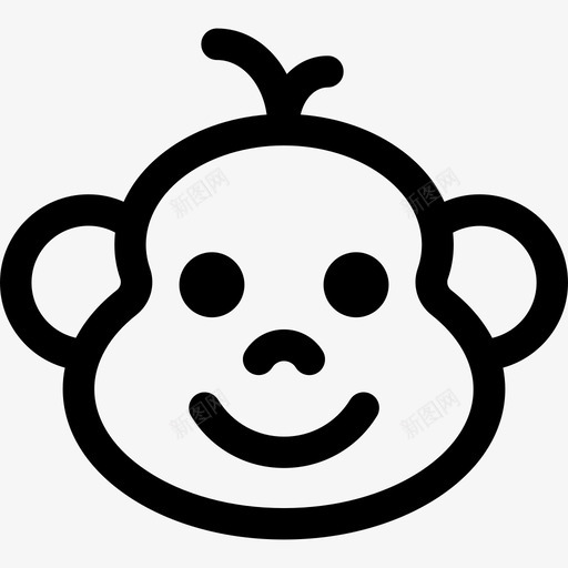 猴子动物动物园图标svg_新图网 https://ixintu.com 动物 动物园 猴子