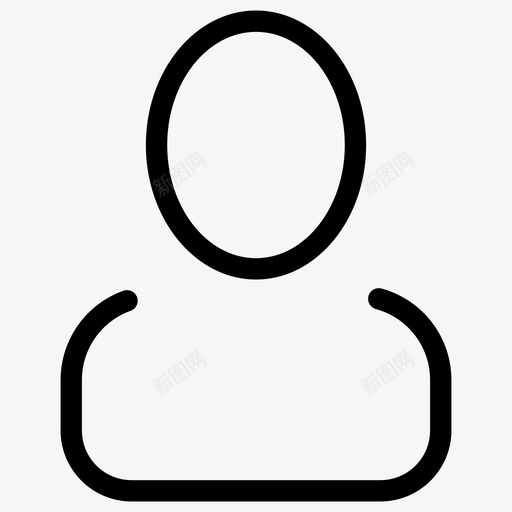 人员单独用户图标svg_新图网 https://ixintu.com ui 人员 单独 大纲 用户 集合