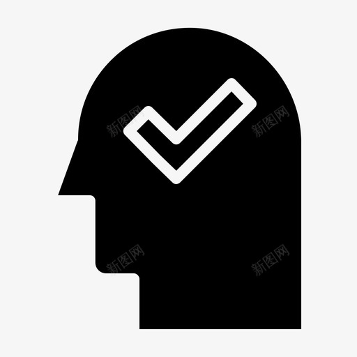 找到解决方案大脑过程字形图标svg_新图网 https://ixintu.com 大脑 字形 找到 解决方案 过程