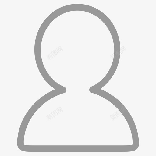 底部_个人中心_未选中svg_新图网 https://ixintu.com 底部_个人中心_未选中