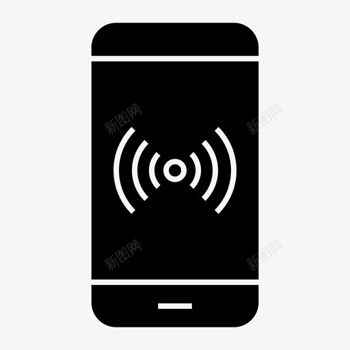 热点移动电话图标svg_新图网 https://ixintu.com 信号 共享 热点 移动电话