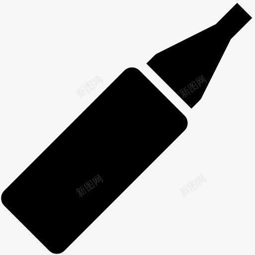 眼线笔化妆品4填充图标svg_新图网 https://ixintu.com 化妆品 填充 眼线