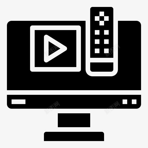 电视盒智能技术24填充图标svg_新图网 https://ixintu.com 填充 技术 智能 电视盒