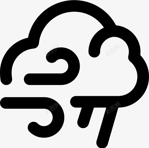 Windymiscellaneous63轮廓图标svg_新图网 https://ixintu.com Windy miscellaneous 轮廓