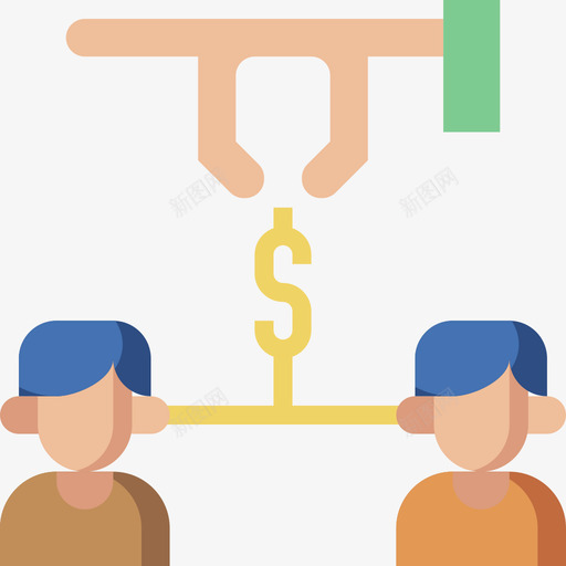 商业与金融市场与经济5持平图标svg_新图网 https://ixintu.com 商业 市场 持平 经济 金融