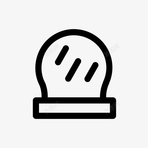 镜子美容家具图标svg_新图网 https://ixintu.com 家具 家居 沙龙 美容 镜子